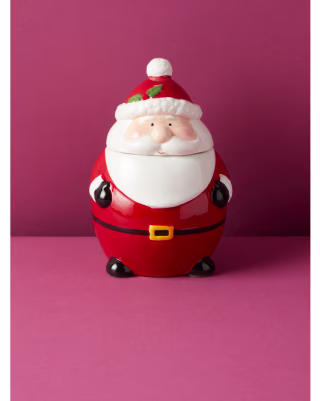 Godinger 10in Ceramic Santa Cookie Jar