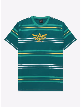 Nintendo Legend of Zelda Striped Crest T-Shirt - BoxLunch Exclusive