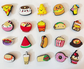 Fast Food Shoe Charms