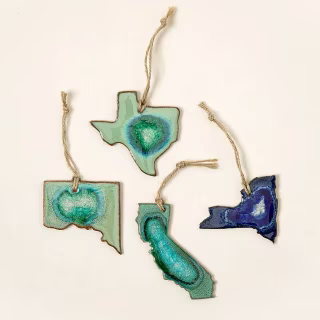 Uncommon Goods Geode State Ornament