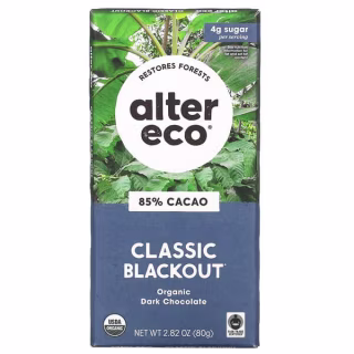 Classic Blackout Organic Dark Chocolate Bar