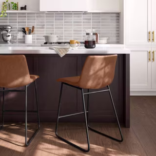 Bowden Faux Leather Counter Height Barstool