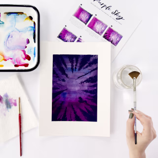 Purple Sky Watercolor Kit