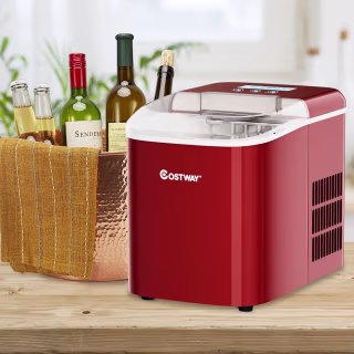 Portable Ice Maker Machine Countertop w/ Ice Scoop