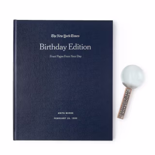 New York Times Custom Birthday Book