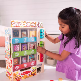 Sort, Stock, Select Wooden Vending Machine Play Set