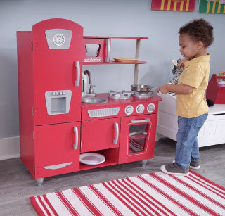 Vintage Wooden Play Kitchen