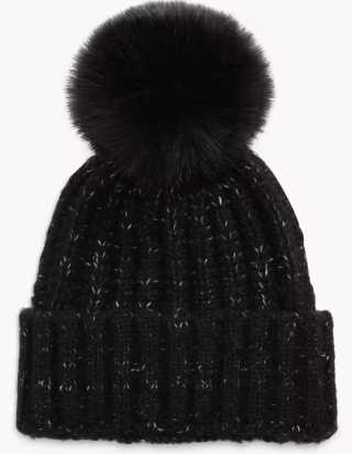 Chunky Wool Blend Beanie