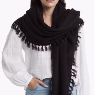 Textured Tassle Scarf