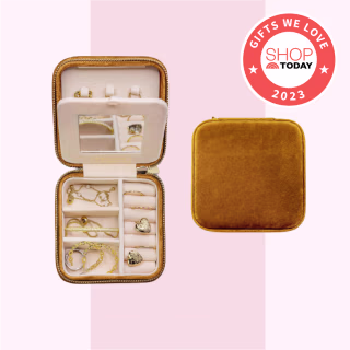 Velvet Travel Jewelry Storage Box