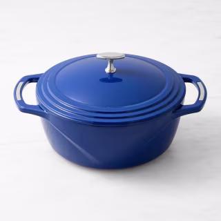 Lodge USA Enamel Enameled Cast-Iron Dutch Oven