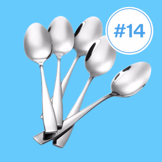 Eslite Large Stainless Steel Dinner Spoons