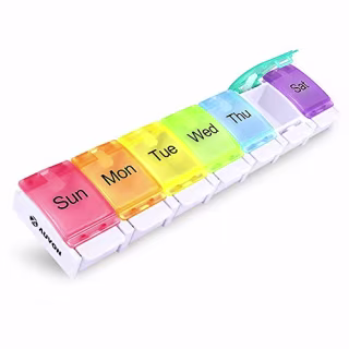 Auvon Weekly Pill Organizer