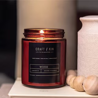 Premium Wood Candle