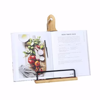 Rustic Wood Cookbook Stand