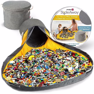Creative QT SlideAway Toy Storage Organizer & Play Mat for Kids