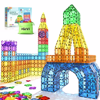 IGIVI 118-piece Magnetic Tiles Set