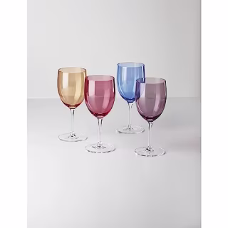True Colors Wine Glasses (Set of 4)