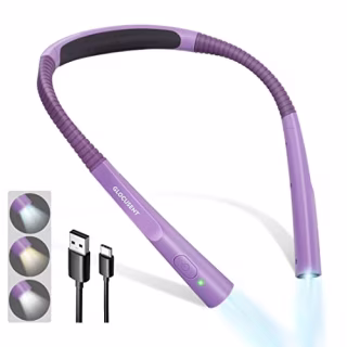 Glocusent Upgraded LED Neck Reading Light