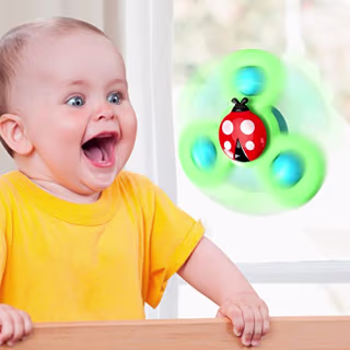 ALASOU Suction Cup Spinner Toys (Pack of 3)