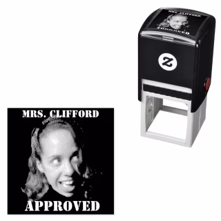 Zazzle Create a Custom Funny Face Rubber Self-Inking Stamp