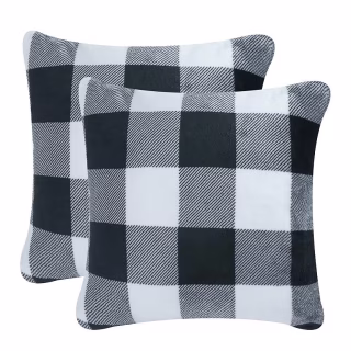 Buffalo Plaid Plush 2-pack Throw Pillow Set