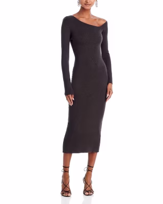 Ingrid One Shoulder Knit Dress
