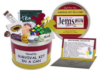 60th Birthday Survival Kit in a Can