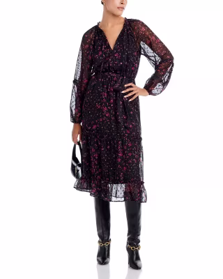 Ruffled Midi Dress