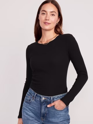 Old Navy Plush Long-Sleeve Crew-Neck T-Shirt