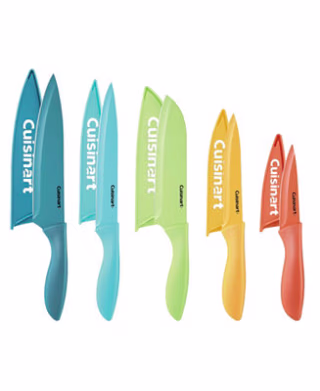 Cuisinart 10-Piece Seaside Ceramic-Coated Knife Set