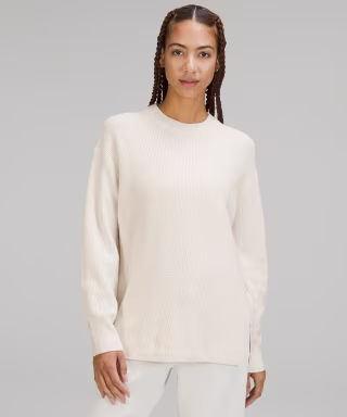 Lululemon Merino Wool-Blend Ribbed Crewneck Sweater