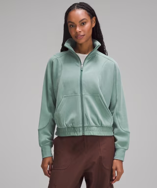 Lululemon Brushed Softstreme Funnel-Neck Zip Up