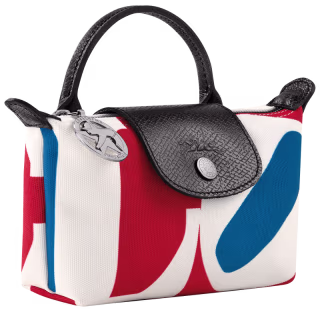Longchamp x Robert Indiana Pouch White