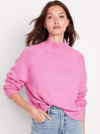 Old Navy Mock-Neck Cropped Sweater