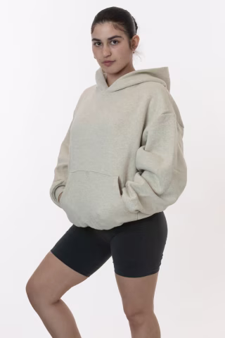 Fleece Wide Hoodie