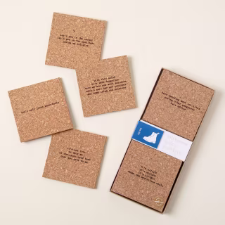 Uncommon Goods Mistaken Lyrics Coasters