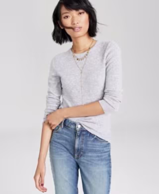 Charter Club Women's 100% Cashmere Crewneck Sweater