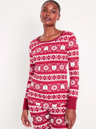 Old Navy Waffle-Knit Pajama Top for Women