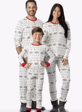 HonestBaby Organic Cotton Holiday Family Jammies