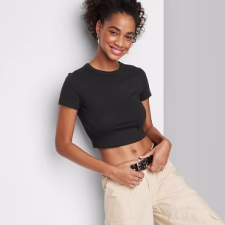 Short Sleeve T-Shirt - Wild Fable™ Black XS