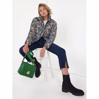 Short Print Puffer Jacket