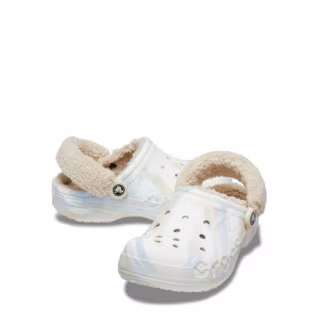 Crocs Unisex Baya Lined Fuzz Strap Clogs