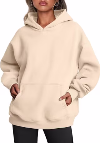 Trendy Queen Womens Oversized Pullover Hoodie