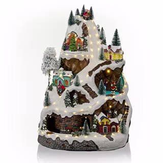 Lighted Figurine Merry Christmas Electrical Outlet Christmas Decor