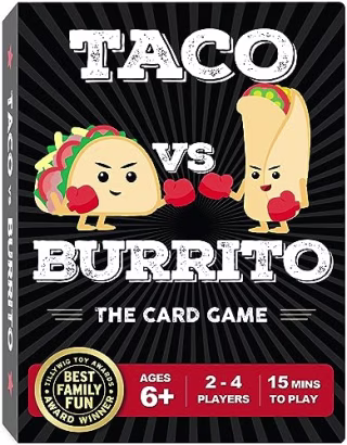 Taco vs Burrito Family Board Game for Kids