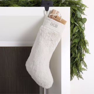 Faux Fur Christmas Stocking