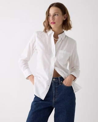 Classic-Fit Washed Cotton Poplin Shirt