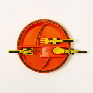 Construction Plate & Utensils