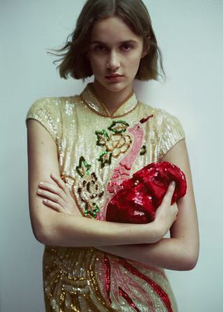 Sequin Clutch Bag